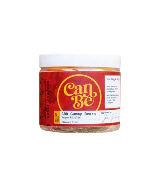 CanBe 800mg CBD Vegan Gummy Bears - 25 Pieces