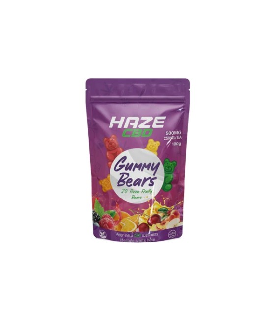 Haze CBD 500mg Gummy Bears - 20 Pieces