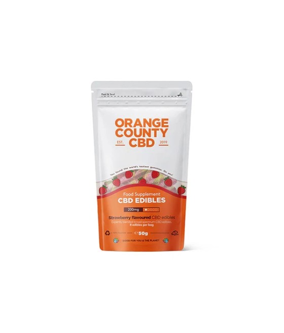 Orange County CBD 200mg Gummy Strawberries - Grab Bag