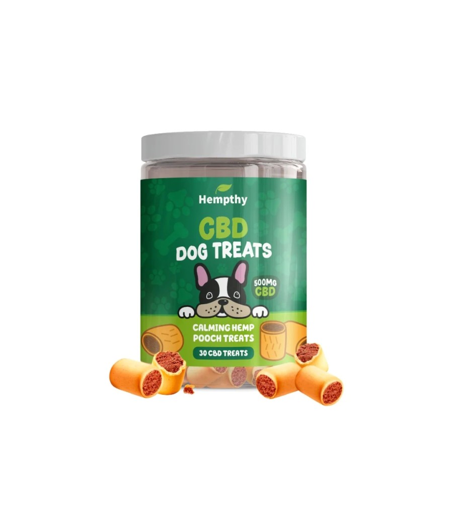 Hempthy 500mg Calming Hemp Dog Treats - 30 Treats