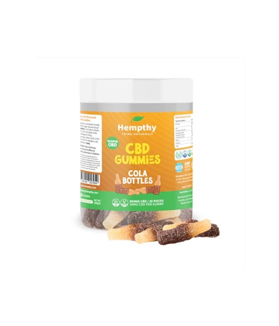 Hempthy 900mg CBD Cola Bottles - 30 pieces