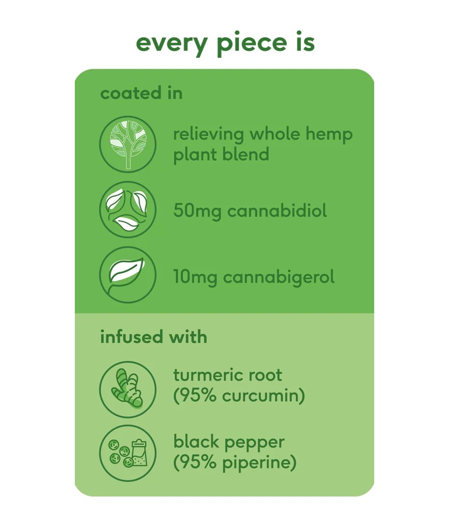 CBME Relieve Try Me 250mg CBD Apricot Fruit Pieces - 5 Pieces