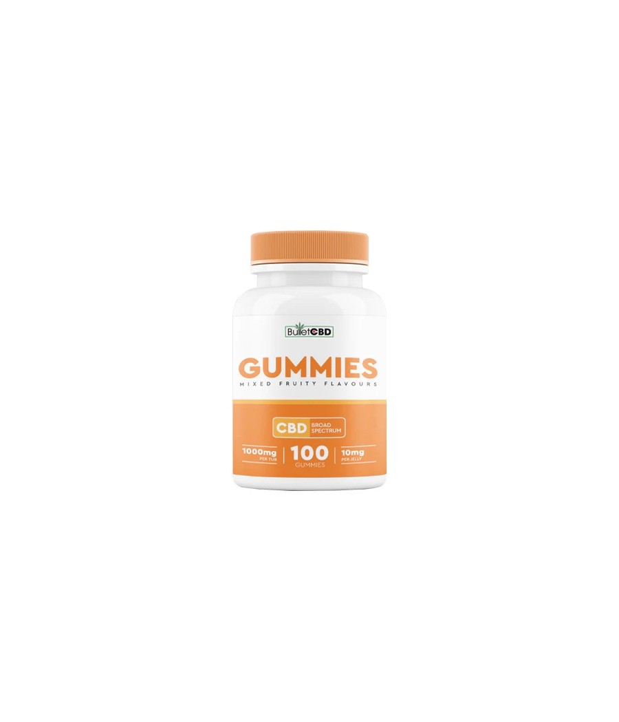 Bullet CBD 1000mg Broad Spectrum CBD Gummies - 100 Pieces