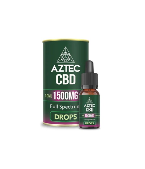 Aztec CBD Full Spectrum Hemp Oil 1500mg CBD 10ml