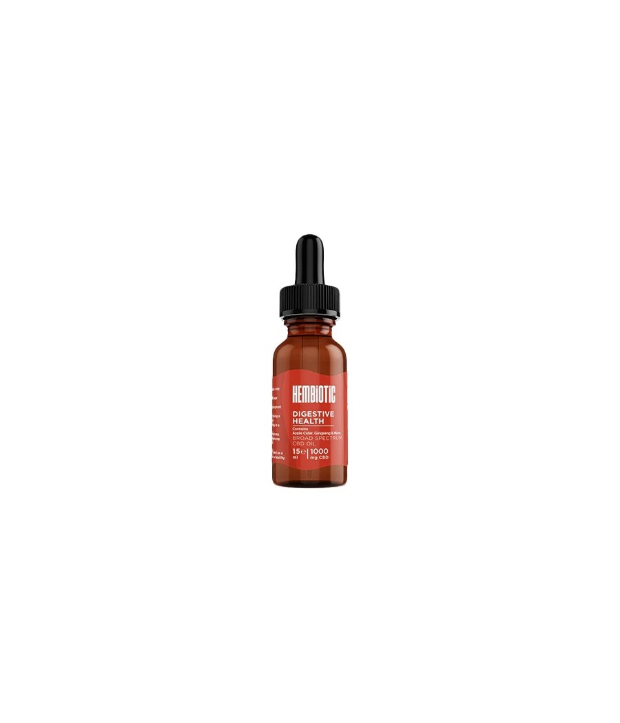 Hembiotic 1000mg Broad-Spectrum Functional CBD Oil - 15ml