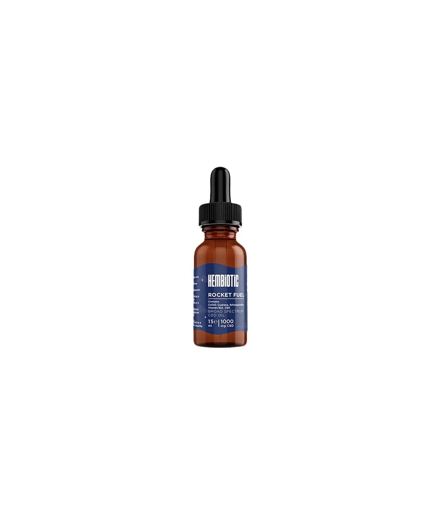 Hembiotic 1000mg Broad-Spectrum Functional CBD Oil - 15ml