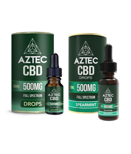 Aztec CBD Full Spectrum Hemp Oil 500mg CBD 10ml