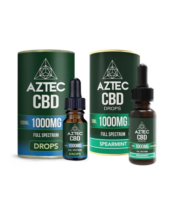 Aztec CBD Full Spectrum Hemp Oil 1000mg CBD 10ml