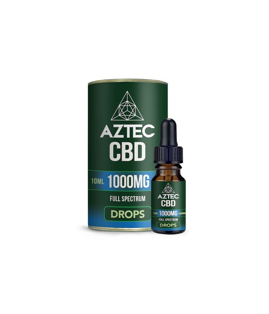 Aztec CBD Full Spectrum Hemp Oil 1000mg CBD 10ml