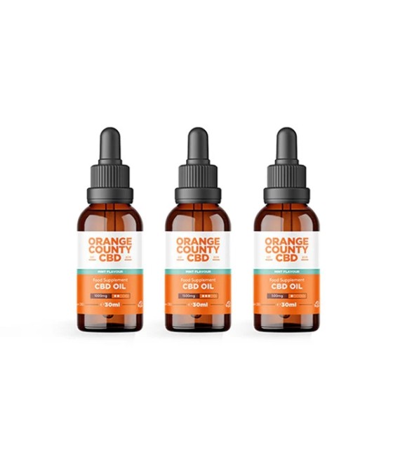 Orange County CBD 1000mg Flavoured Tincture Oil 30ml
