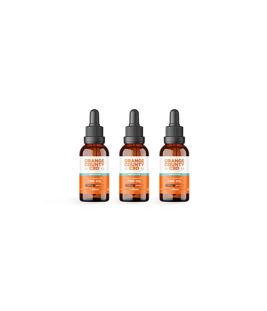 Orange County CBD 1500mg Flavoured Tincture Oil 30ml