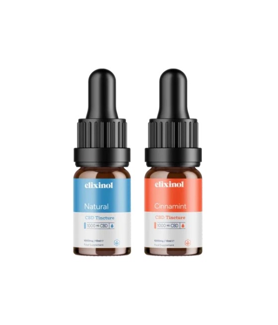 Elixinol 1000mg CBD Oil Tinctures - 10ml