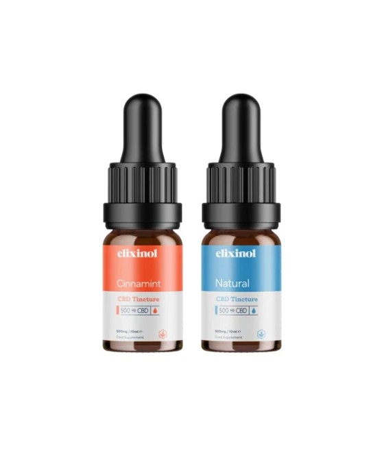 Elixinol 500mg CBD Oil Tinctures - 10ml