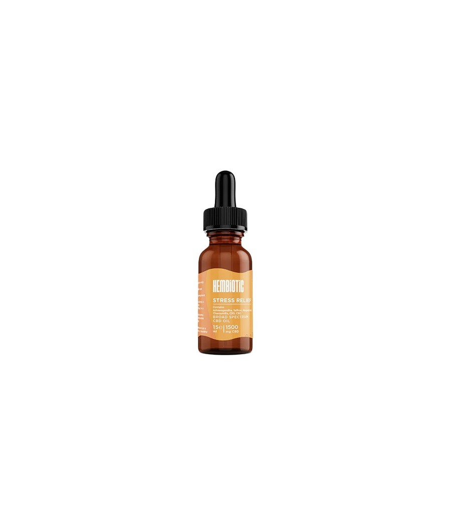 Hembiotic 1500mg Broad-Spectrum Functional CBD Oil - 15ml