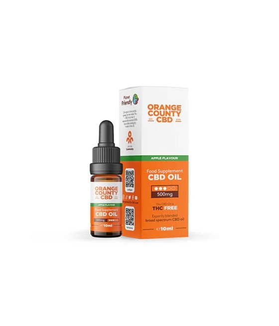 Buy Orange County CBD 500mg Broad Spectrum CBD Oil - 10ml | Express CBD UK