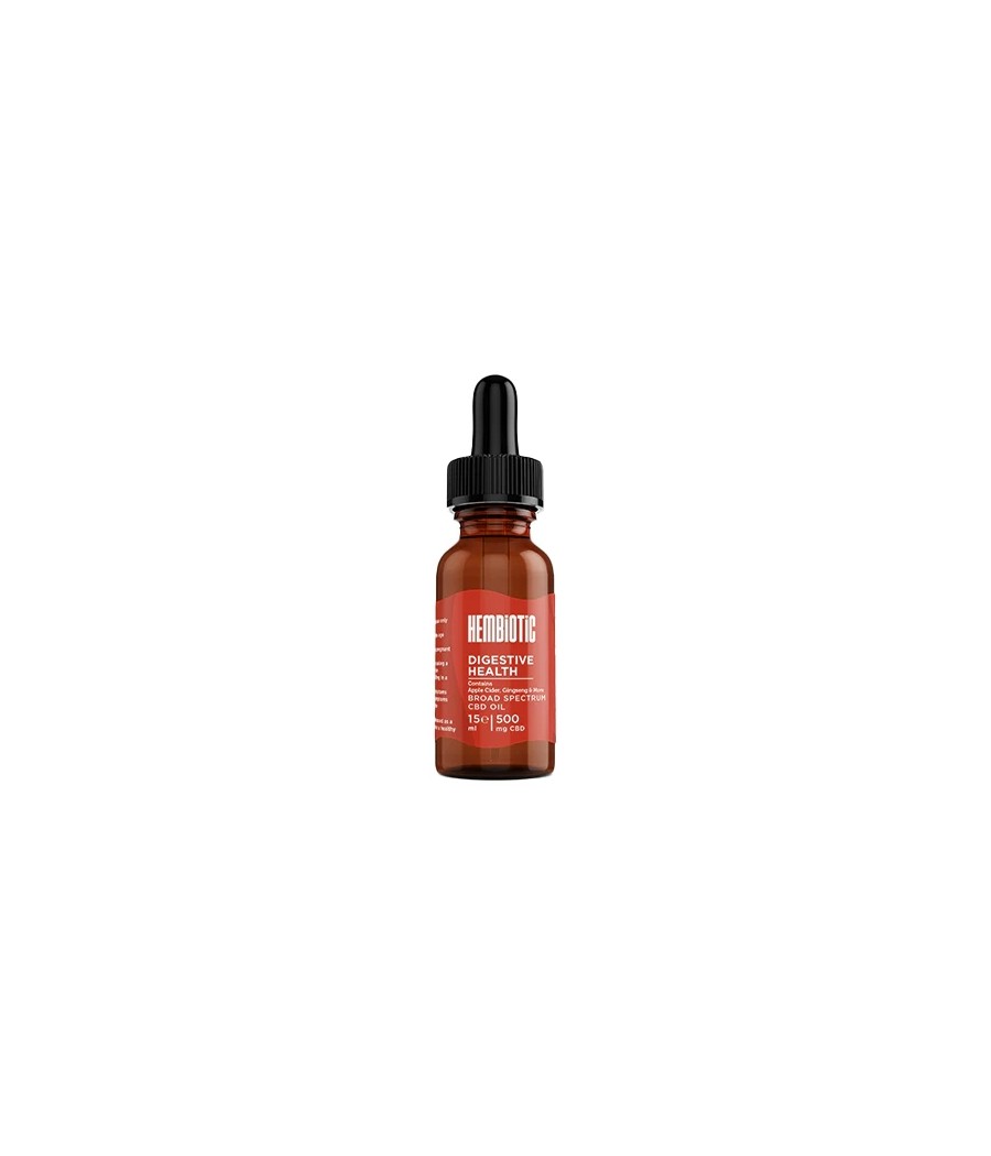Hembiotic 500mg Broad-Spectrum Functional CBD Oil - 15ml