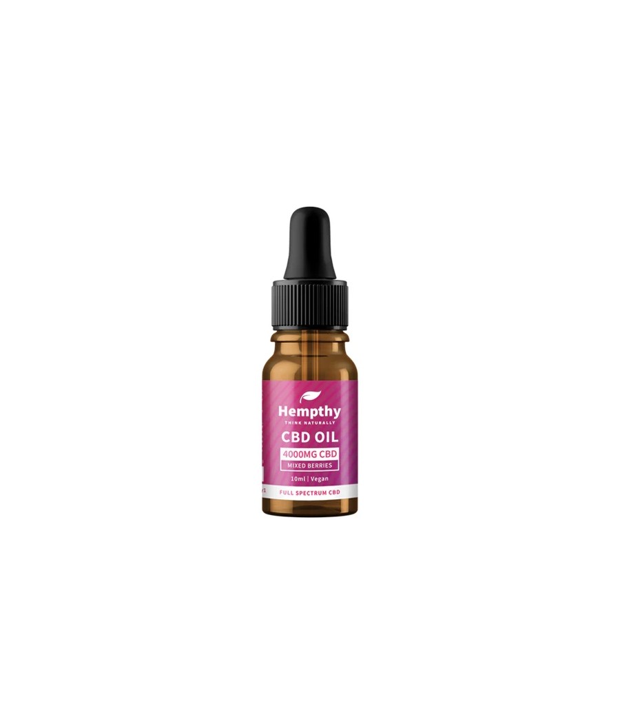 Hempthy 4000mg CBD Oil Full Spectrum Mixed Berries - 10ml