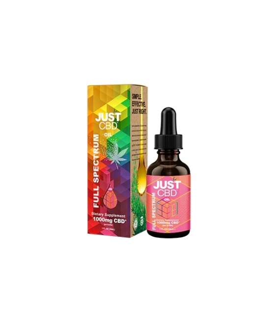 Just CBD 1000mg Full Spectrum Tincture - 30ml