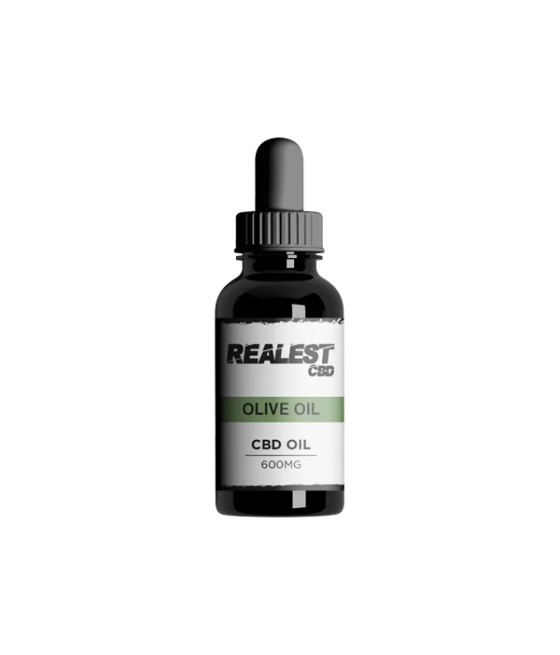 Realest CBD 600mg Broad Spectrum CBD Olive Oil - 30ml (BUY 1 GET 1 FREE)