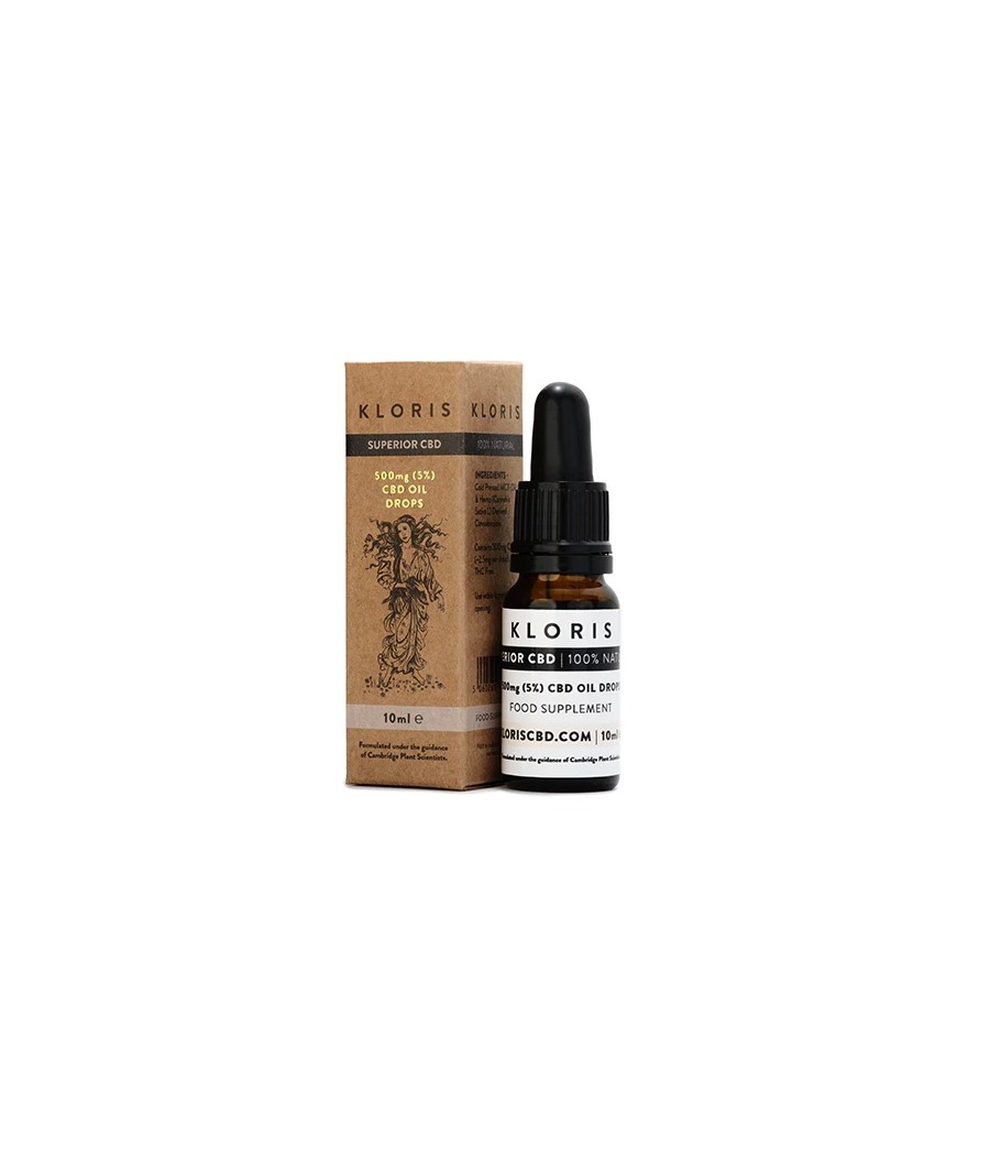 Kloris 500mg (5%) CBD Oil Drops - 10ml