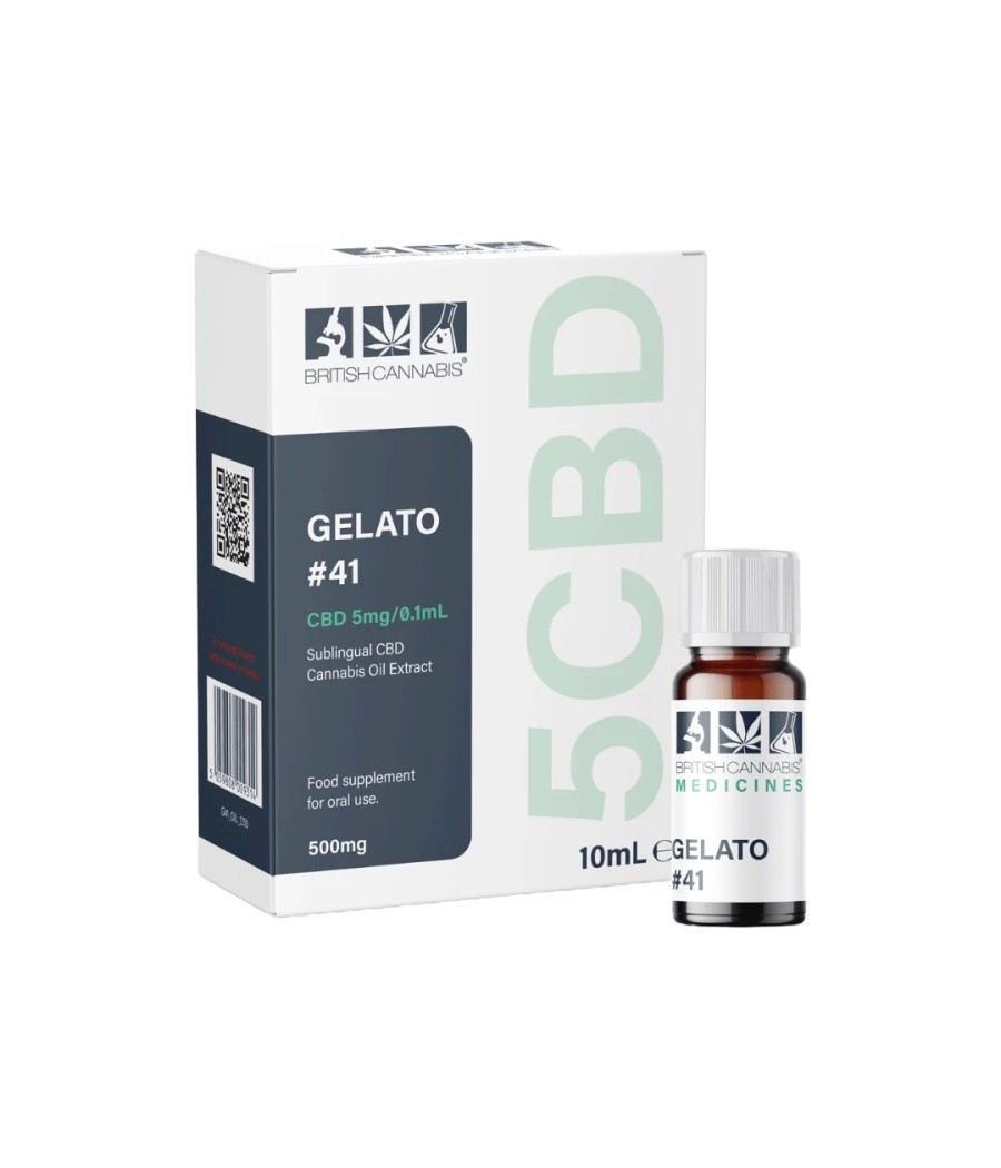 5CBD by British Cannabis 500mg CBD Full Plant Extract Gelato 10ml