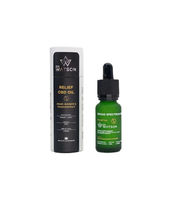 Dr Watson 1500mg Broad-Spectrum Relief CBD Oil 20ml
