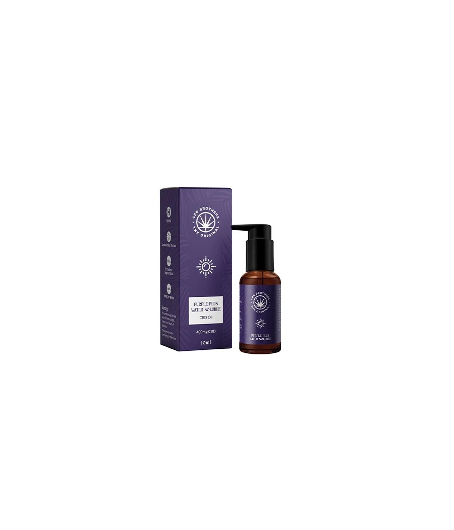 CBD Brothers Purple Plus 400mg Water Soluble CBD Oil - 10ml