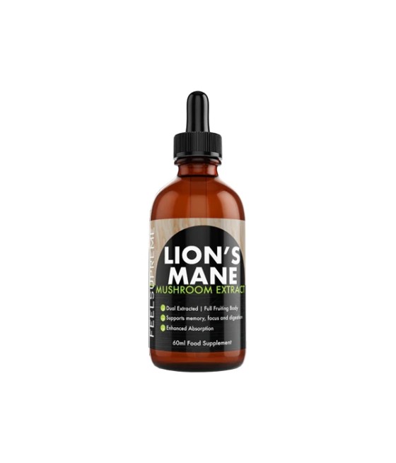 Feel Supreme 1500mg Lion's Mane Mushroom Extract Tincture - 60ml