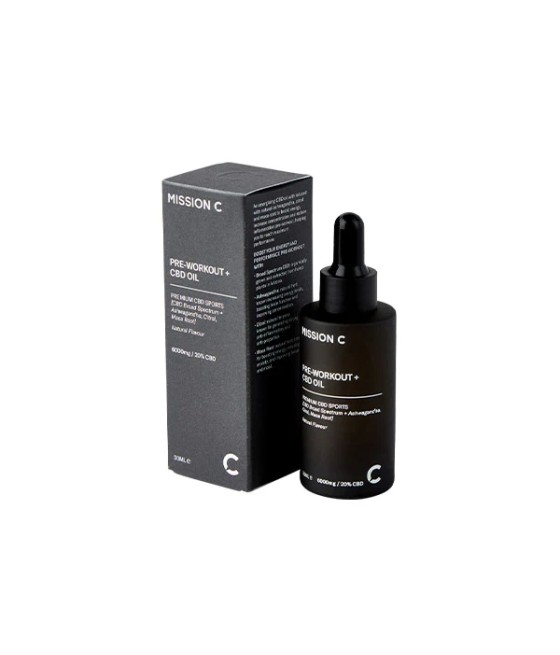 Mission C Pre-Workout + 6000mg CBD Oil - 30ml