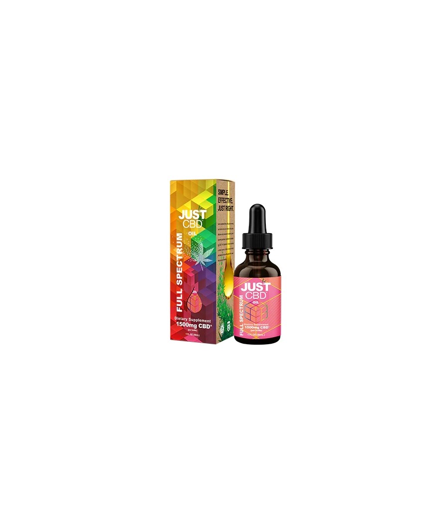 Just CBD 1500mg Full Spectrum Tincture - 30ml