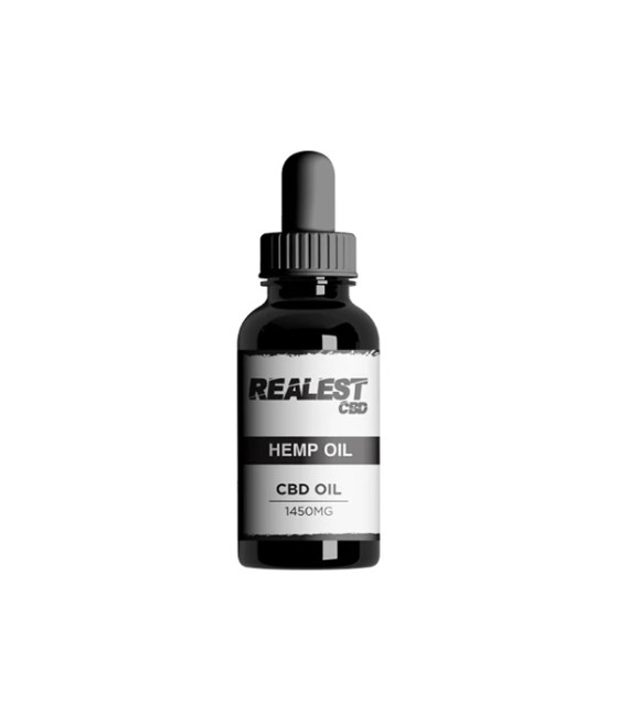 Realest CBD 1450mg Broad Spectrum CBD Hemp Oil - 30ml (BUY 1 GET 1 FREE)