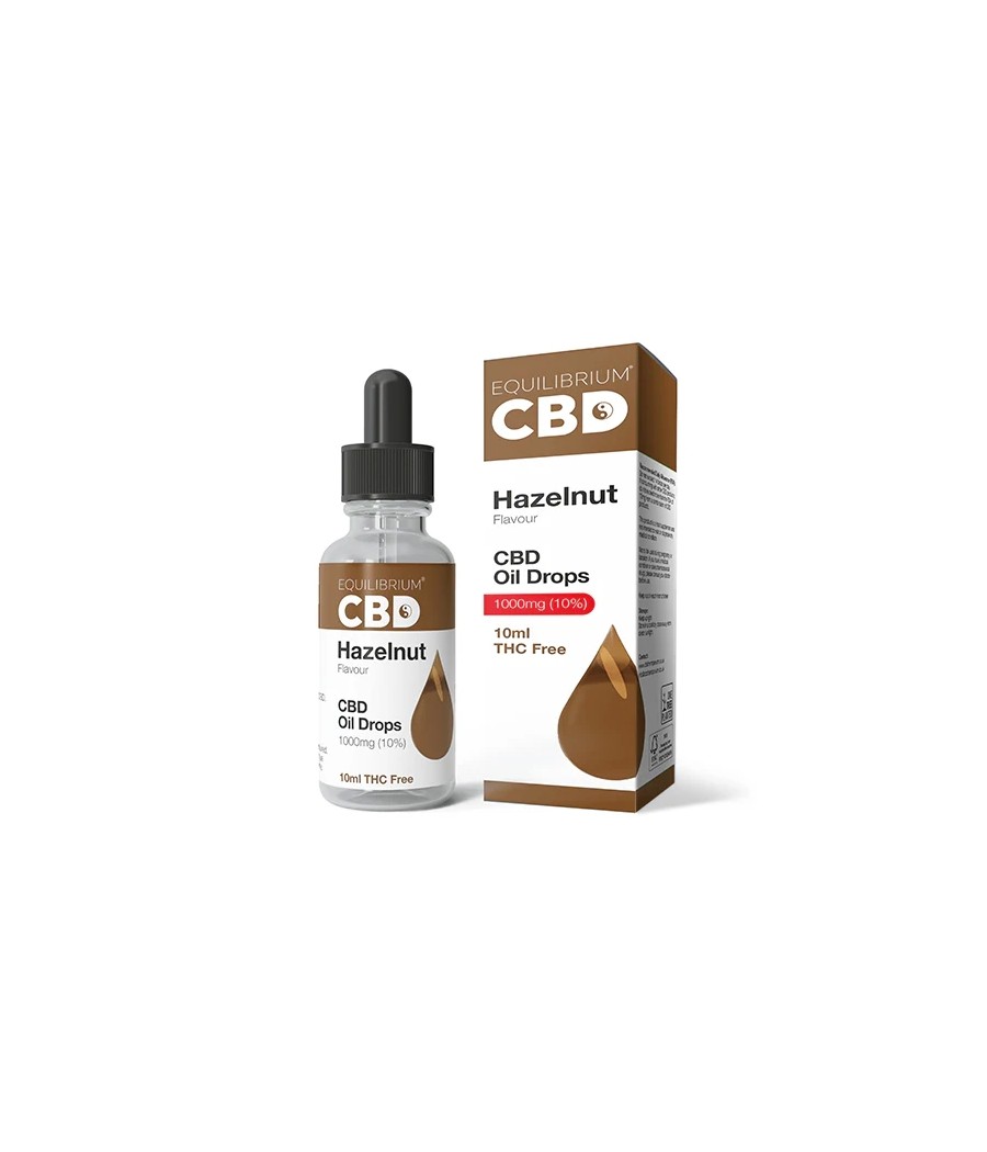 1000mg Equilibrium CBD Oil 10ml - Hazelnut Flavour