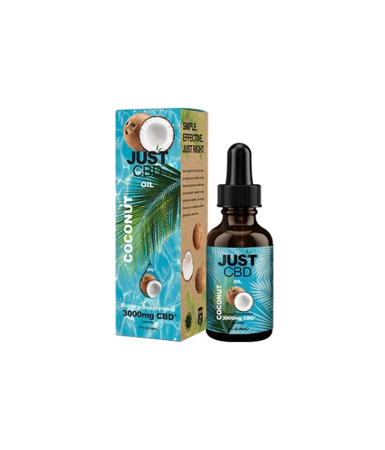 Just CBD 3000mg Coconut Oil Tincture - 30ml