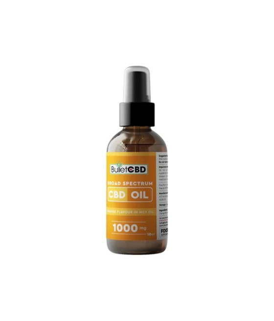 Bullet CBD 1000mg Orange Broad Spectrum CBD Oil Spray - 10ml