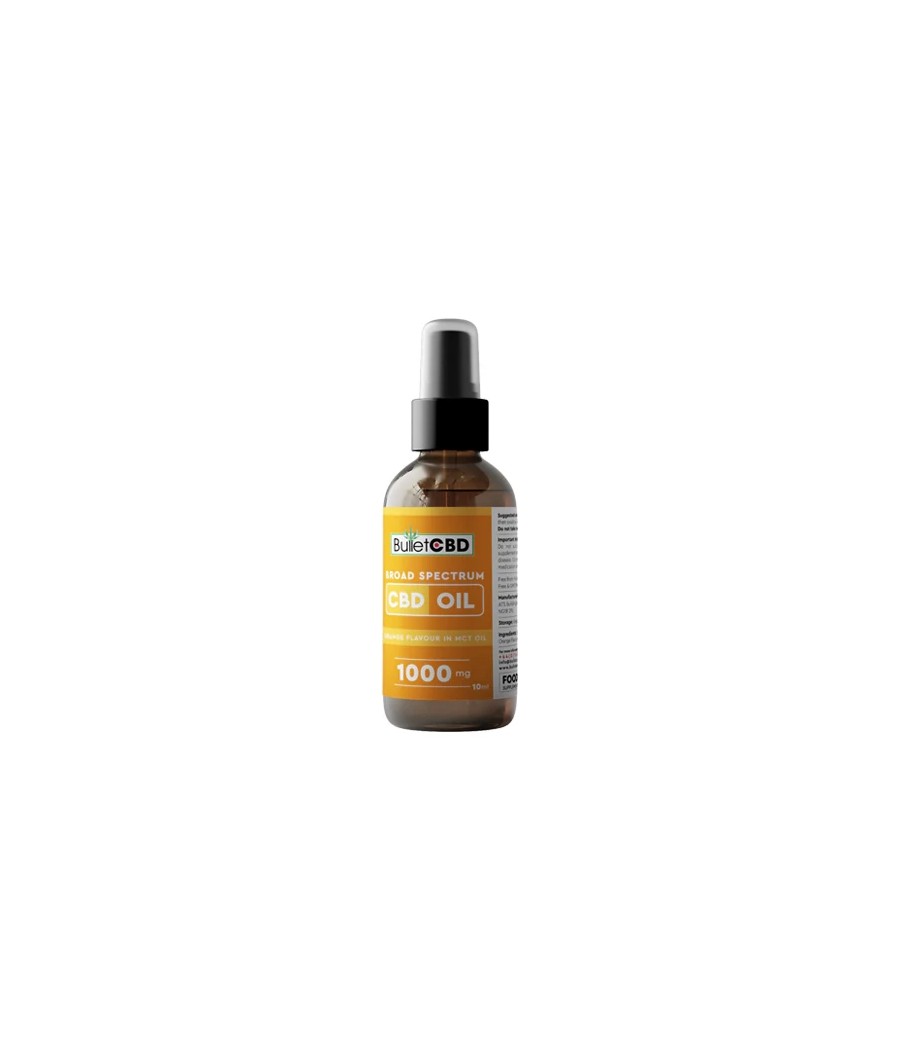 Bullet CBD 1000mg Orange Broad Spectrum CBD Oil Spray - 10ml