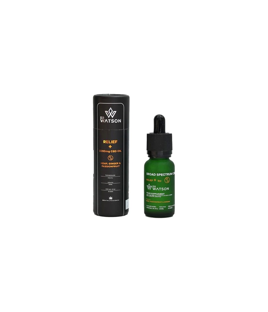 Dr Watson 3000mg Broad-Spectrum Relief CBD Oil 20ml