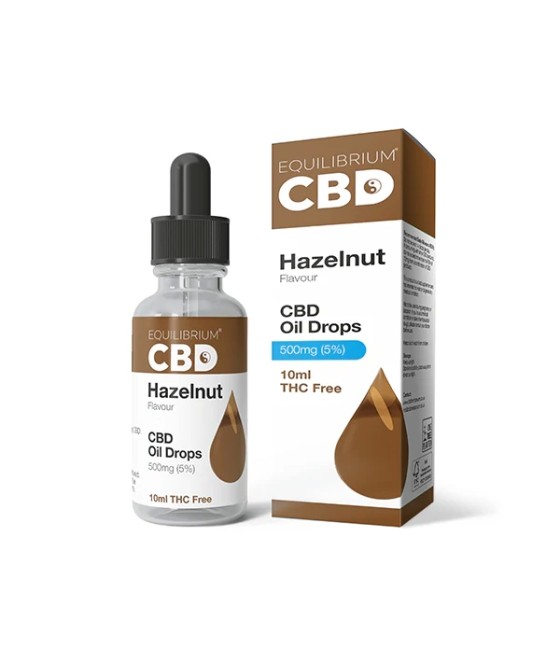500mg Equilibrium CBD Oil 10ml - Hazelnut Flavour