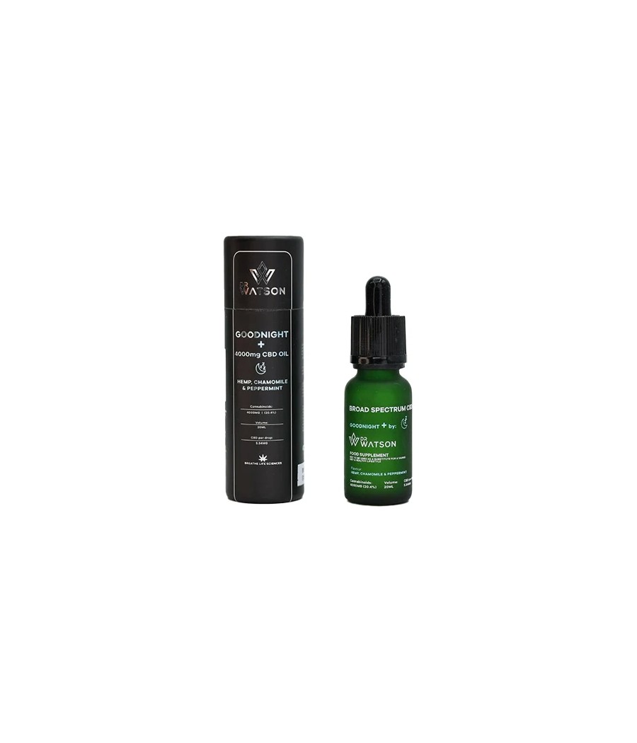 Dr Watson 4000mg Broad-Spectrum Goodnight CBD Oil 20ml