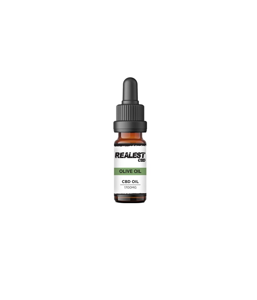 Realest CBD 1700mg Broad Spectrum CBD 10ml Olive Oil (BUY 1 GET 1 FREE)