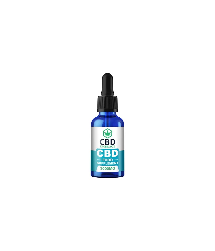 CBD Embrace 3000mg Full Spectrum CBD Food Supplement - 30ml