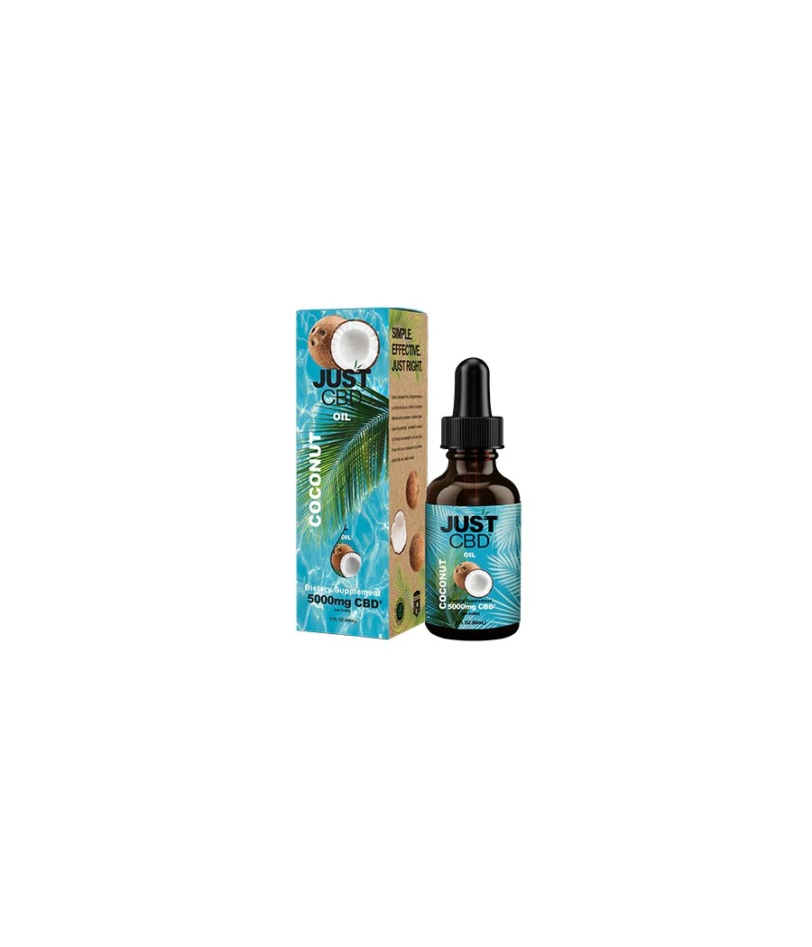 Just CBD 5000mg Coconut Oil Tincture - 30ml