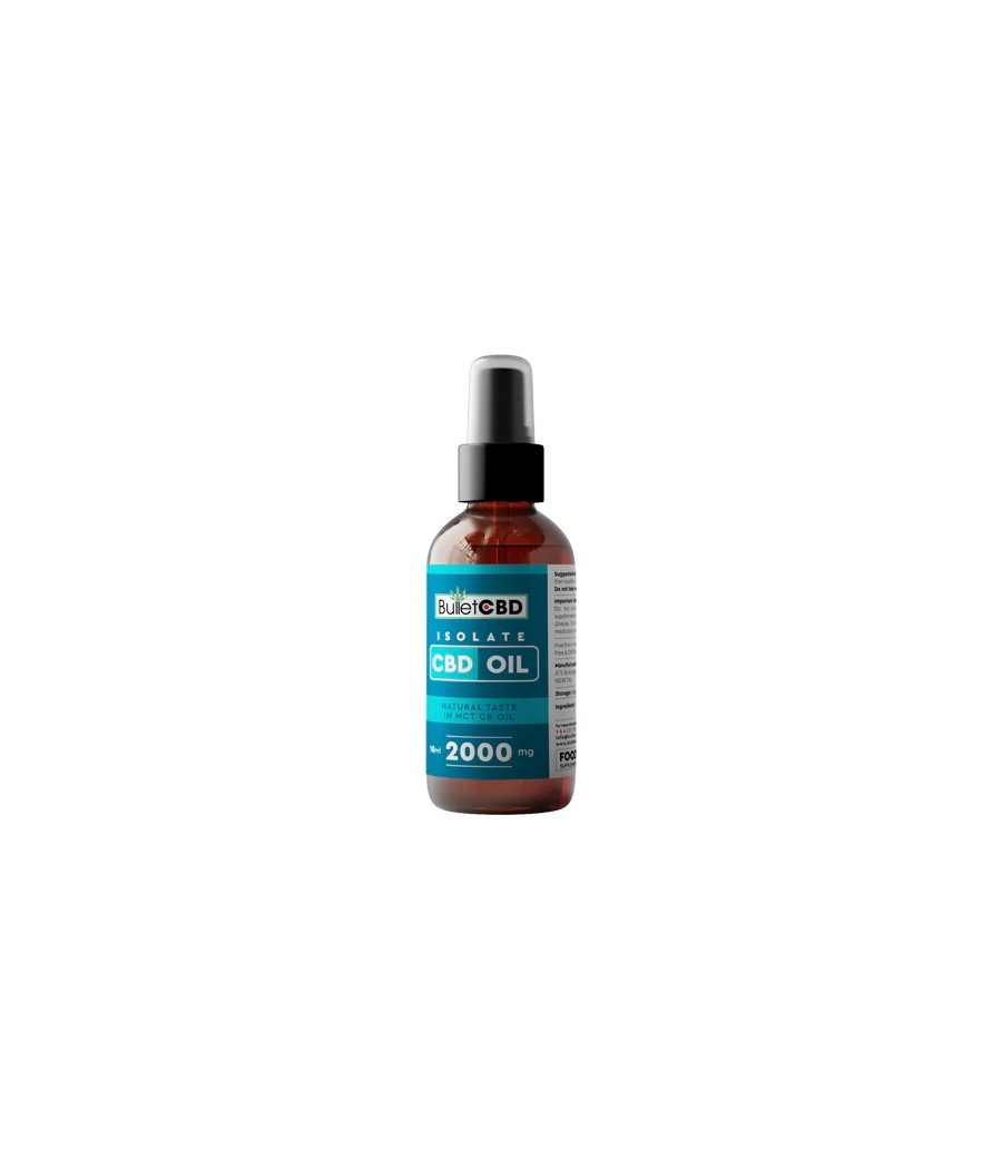 Bullet CBD 2000mg Pure CBD Isolate MCT Oil Spray - 10ml