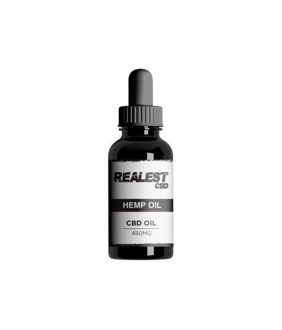 Realest CBD 450mg Broad Spectrum CBD Hemp Oil - 30ml (BUY 1 GET 1 FREE)