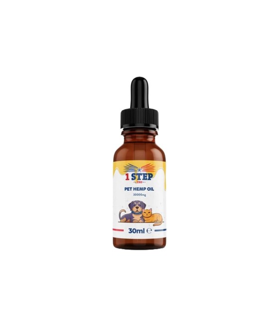 1 Step CBD 30000mg Natural Pet Hemp Oil 30ml