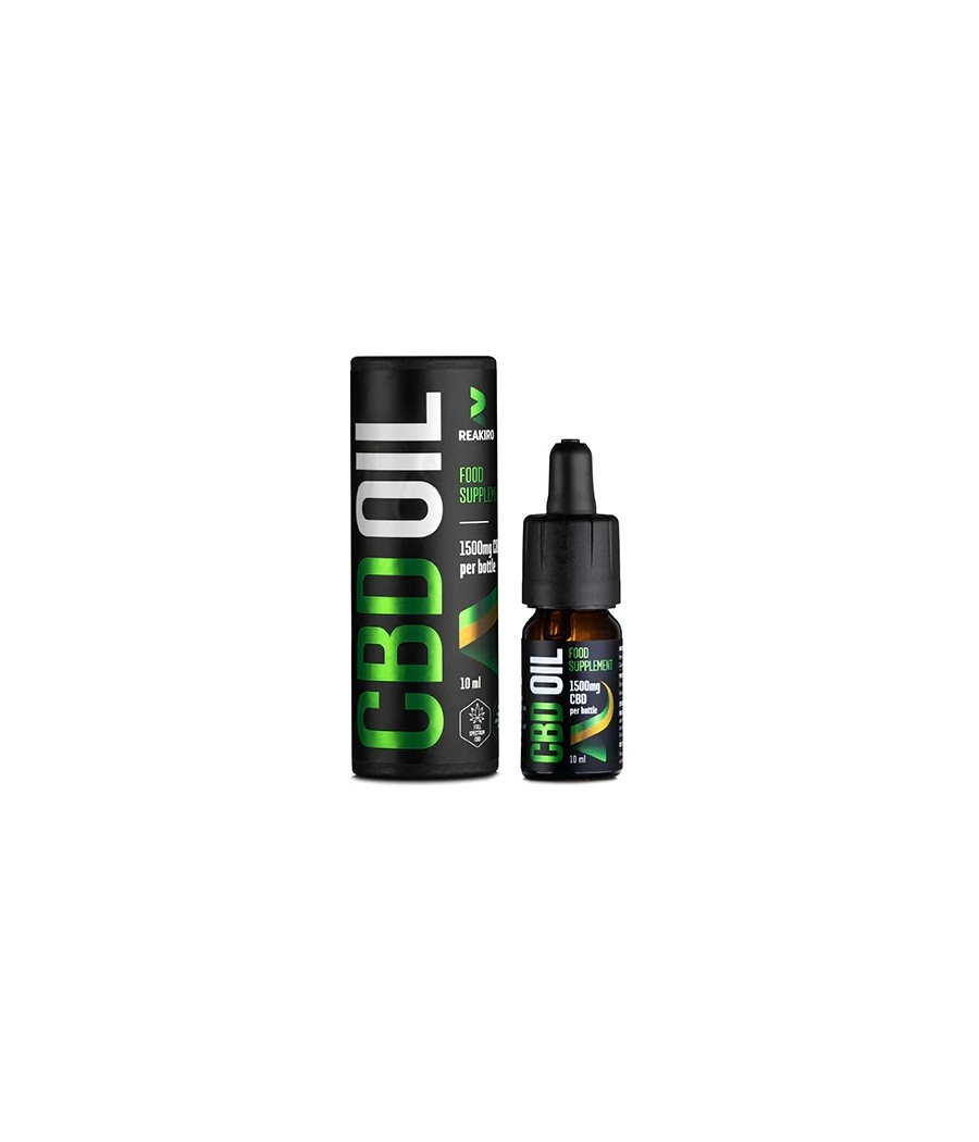 Reakiro 1500mg CBD Oil 15% Full Spectrum - 10ml (BUY 1 GET 1 FREE)