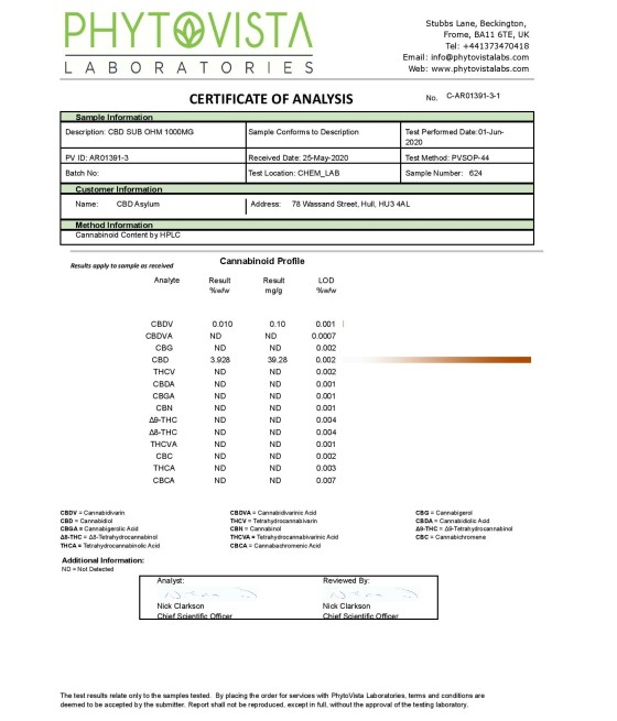 CBD Asylum Infuse 5000mg CBD Mango Oil - 30ml (BUY 1 GET 2 FREE)