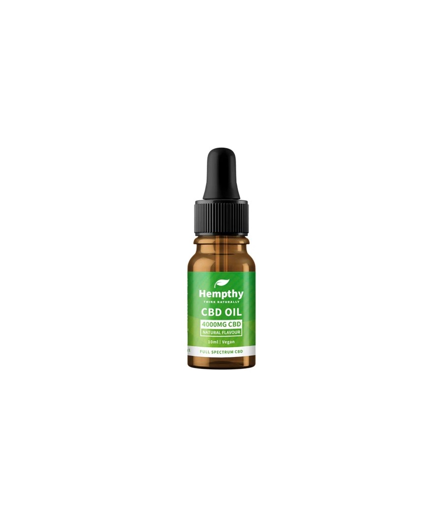 Hempthy 4000mg CBD Oil Full Spectrum Natural - 10ml