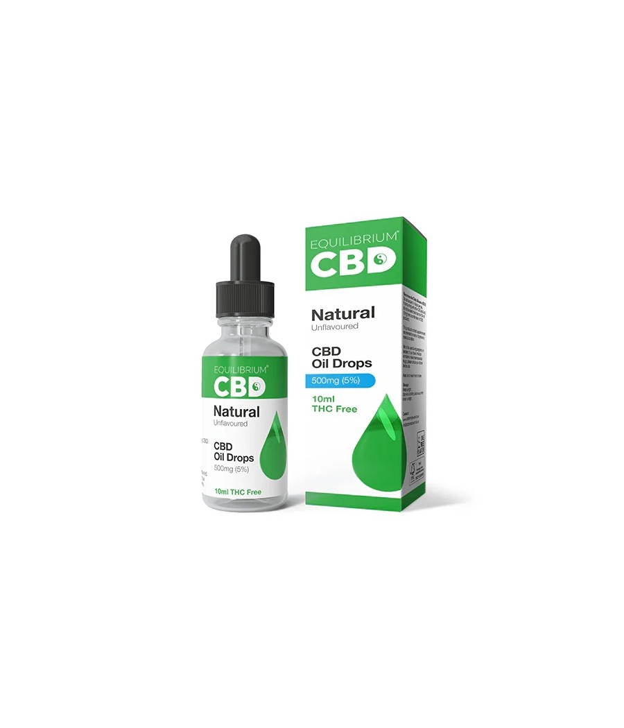 500mg Equilibrium CBD Oil 10ml - Natural Flavour