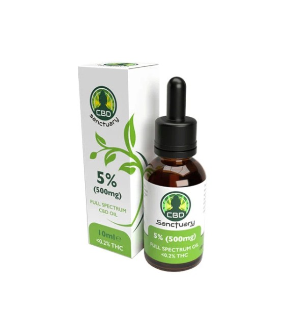CBD Sanctuary 500mg CBD Full Spectrum Oil - 10ml