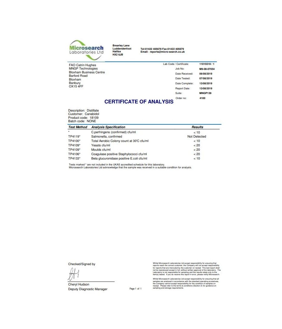 CBD by British Cannabis 750mg CBD Cannabis Extract Syringe 1ml